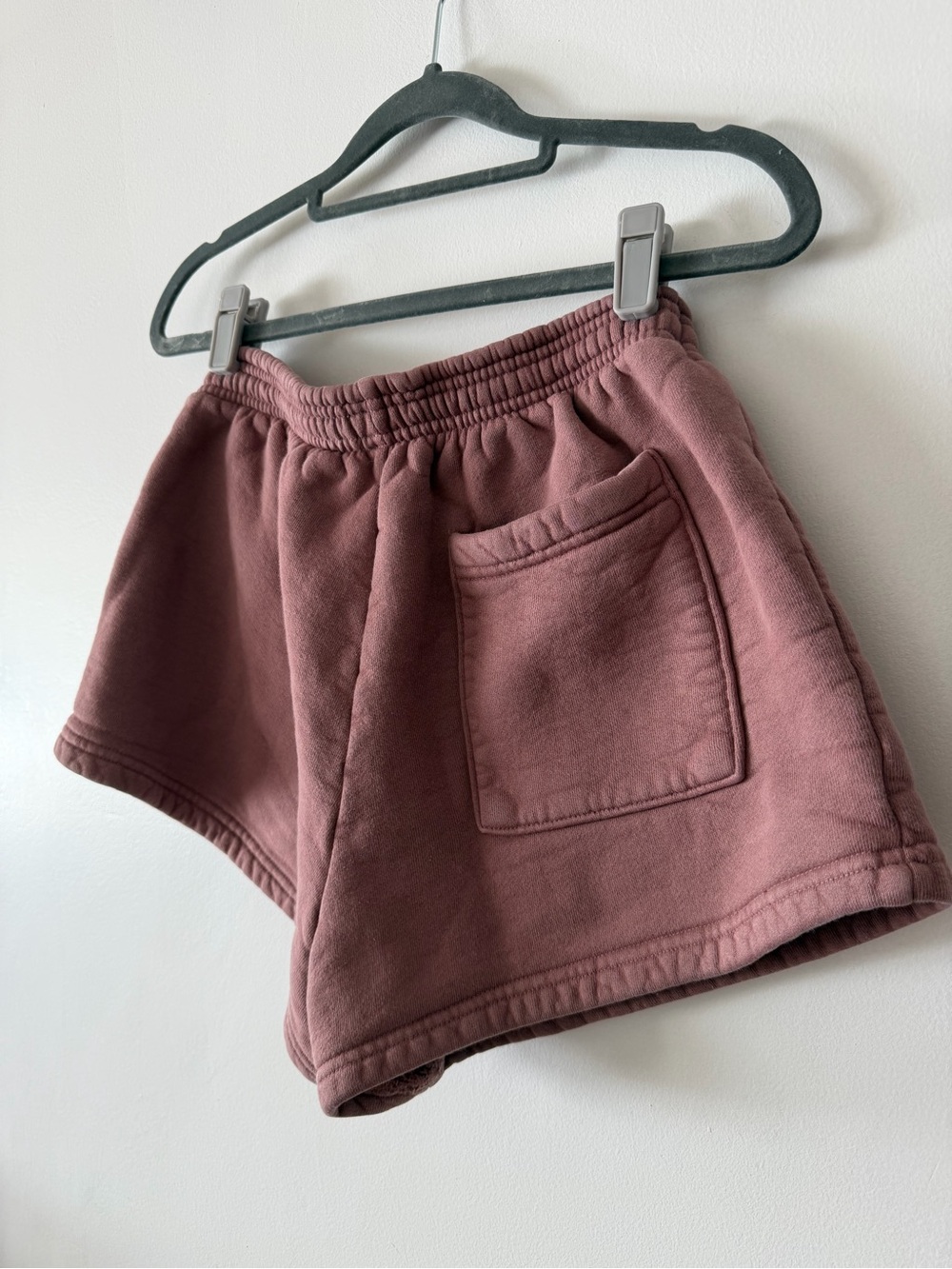 Los Angeles Apparel Athletic Sweat Shorts in Mauve Thick Cotton Shorts Small - Picture 4 of 5
